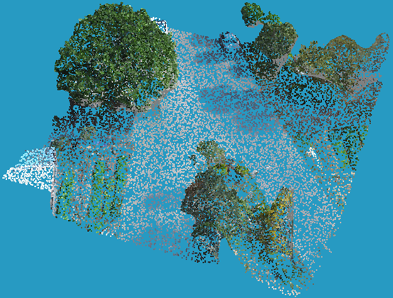 ▲圖4 彩色點(diǎn)云效果